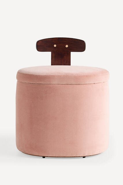 Dara Velvet Vanity Stool - image 1