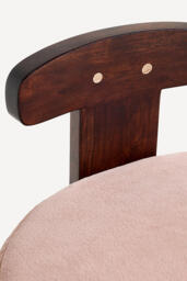 Dara Velvet Vanity Stool - thumbnail 3