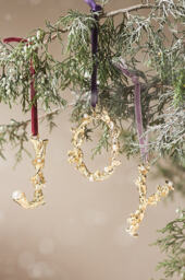 Aurelia Gold Monogram Ornament - thumbnail 2
