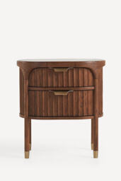 Isla Fluted Bedside Table - thumbnail 2