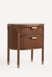 Isla Fluted Bedside Table - thumbnail 3