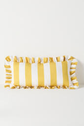 Maeve Striped Ruffle Indoor/Outdoor Cushion - thumbnail 6