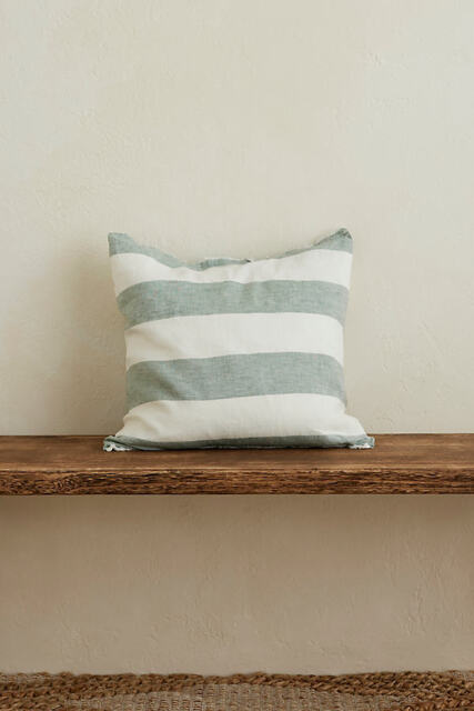 Ellenvale Interiors Esmee Teal Stripe Cushion - image 1
