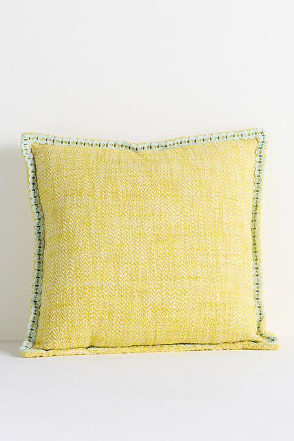 Bermuda Woven Embellished Edge Indoor/Outdoor Cushion - image 1