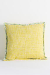 Bermuda Woven Embellished Edge Indoor/Outdoor Cushion - thumbnail 1