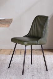 nkuku Harsha Leather Dining Chair - thumbnail 1