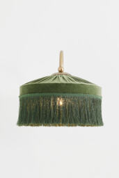 Sinclair Tassel-Fringed Velvet Wall Light - thumbnail 3