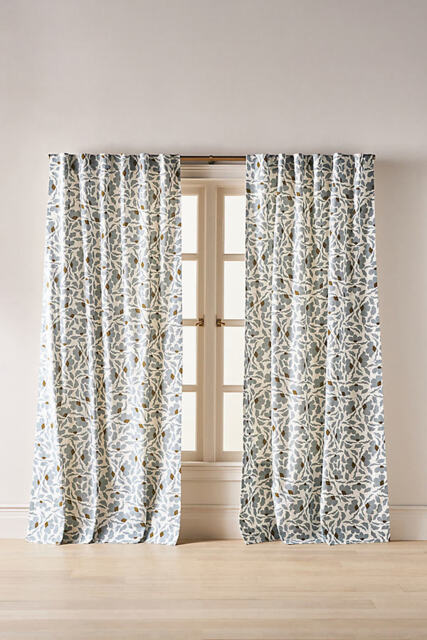 McKenzie Parrott Cotton Printed Floral Curtain - image 1