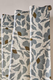 McKenzie Parrott Cotton Printed Floral Curtain - thumbnail 2