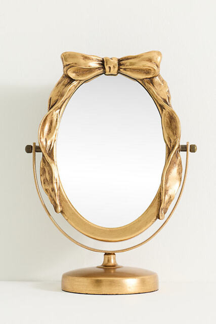 Bow Tabletop Vanity Mirror - image 1