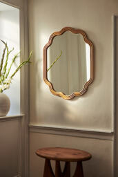 Clara Wood Scalloped Wall Mirror - thumbnail 3