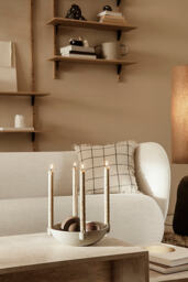 Ferm Living Calm Cotton-Linen Square Cushion - thumbnail 1