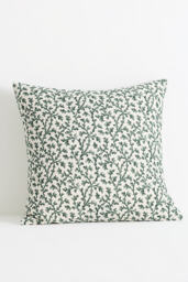 By Anthropologie Irena Cotton Linen Blend Printed Floral Pillow - thumbnail 1