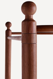Roma Oak Wood Canopy Bed - thumbnail 5