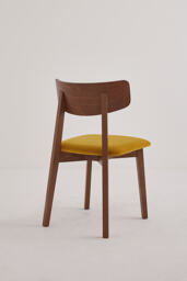 Amy Velvet-Upholstered Beech Wood Dining Chairs, Set of 2 - thumbnail 3