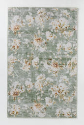 Frida Easy Care Printed Floral Rug - thumbnail 1