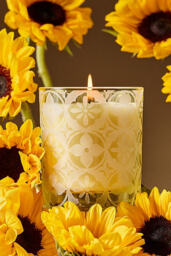 Hotel Bon Séjour Fresh Sunflower & Bergamot Boxed Glass Candle - thumbnail 1
