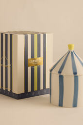 Zesty Lemons London Oud & Leather Carnival Ceramic Candle - thumbnail 2
