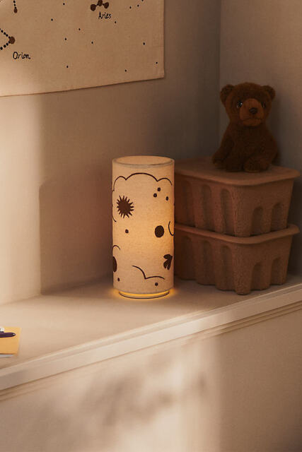 Skye Linen-Covered Table Lamp - image 1