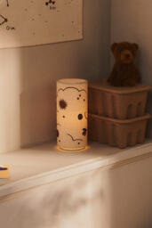 Skye Linen-Covered Table Lamp - thumbnail 1