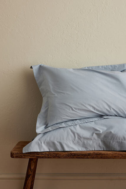 Dip & Doze Nordic Sky Edged Cotton Percale Pillowcase, Set of 2 - image 1