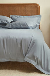 Dip & Doze Nordic Sky Edged Cotton Percale Pillowcase, Set of 2 - thumbnail 2