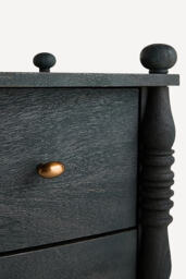 Spindle Three-Drawer Chest of Drawers - thumbnail 4