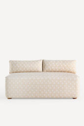 Magnolia Linen-Blend Dining Bench - thumbnail 2
