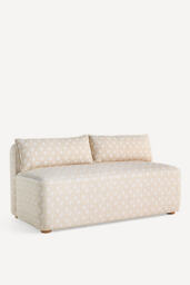 Magnolia Linen-Blend Dining Bench - thumbnail 3