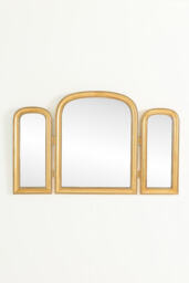 Louie Beaded Triptych Tabletop Vanity Mirror