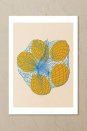 East End Prints Five Lemons In a Net Bag Wall Art Print - thumbnail 2