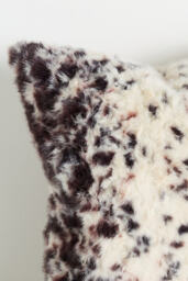 Speckled Faux-Fur Throw Cushion - thumbnail 2