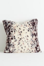 Speckled Faux-Fur Throw Cushion - thumbnail 1