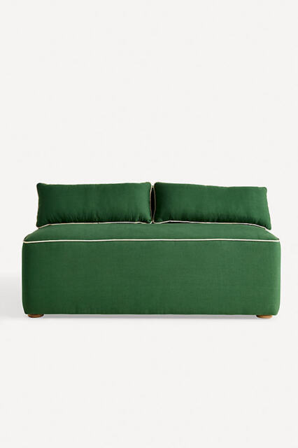 Magnolia Linen-Blend Dining Bench - image 1