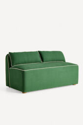 Magnolia Linen-Blend Dining Bench - thumbnail 2
