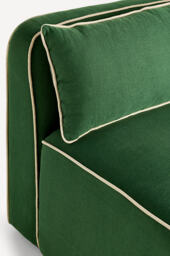 Magnolia Linen-Blend Dining Bench - thumbnail 6