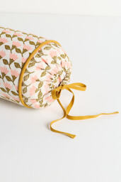 Sonny Cotton Printed Floral Bolster Cushion - thumbnail 2