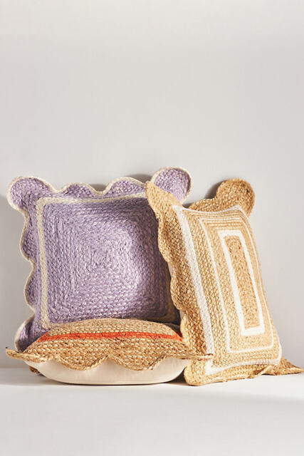 Jute Scallop Pillow - image 1