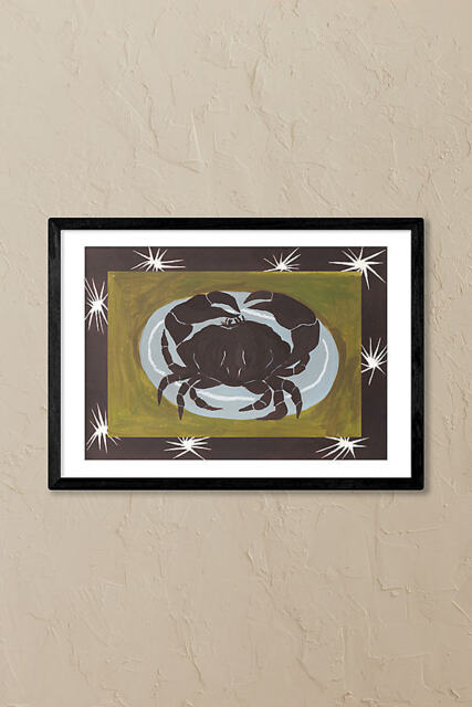 East End Prints Crab Cancer Star Sign Framed Wall Art