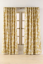 Frida Cotton Printed Floral Curtain