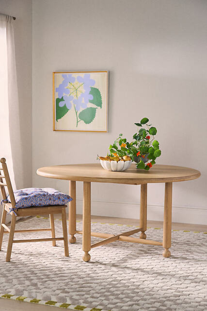 "Roma Round 60"" Oak Wood Dining Table" - image 1