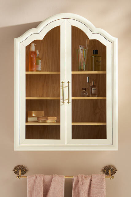 Livia Ash Wood Bathroom Wall Cabinet