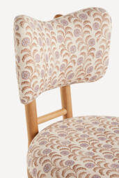 Irie Leora Block-Print Oak Wood Dining Chair - thumbnail 5
