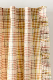 By Anthropologie Tucker Woven Ruffle Edge Cotton Curtain - thumbnail 2