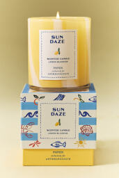 Papier x Anthropologie Floral Lemon Blossom Boxed Glass Candle - thumbnail 2