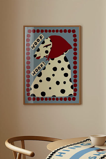 Nephthys Illustrated Woof Woof Art Print - image 1