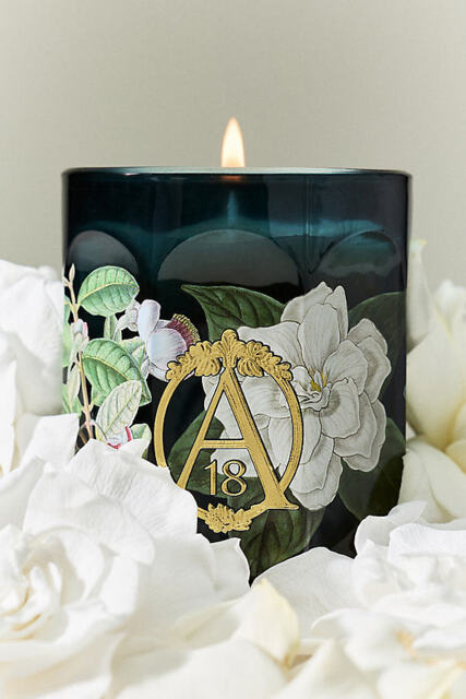Apothecary 18 Floral Night Gardenia Glass Candle - image 1
