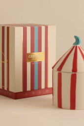 Zesty Lemons London Juicy Plum & Pomegranate Carnival Ceramic Candle - thumbnail 2