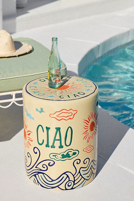 Festa Outdoor Ceramic Stool - image 1
