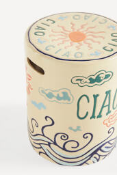 Festa Outdoor Ceramic Stool - thumbnail 4
